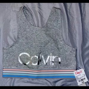 Grey Calvin Klein Tank Top ( short) size lg